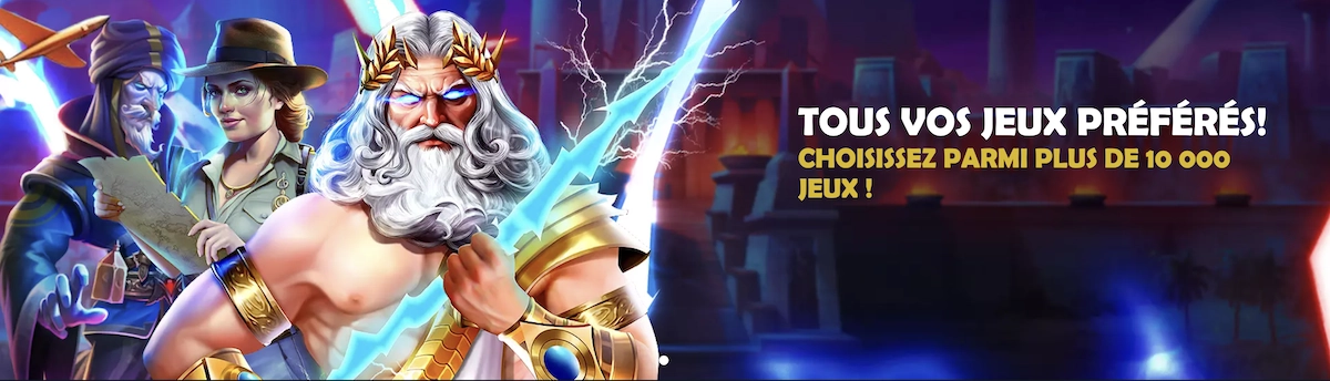 banner qui met en avant 10 000 jeux de casino sur Betlive Casino