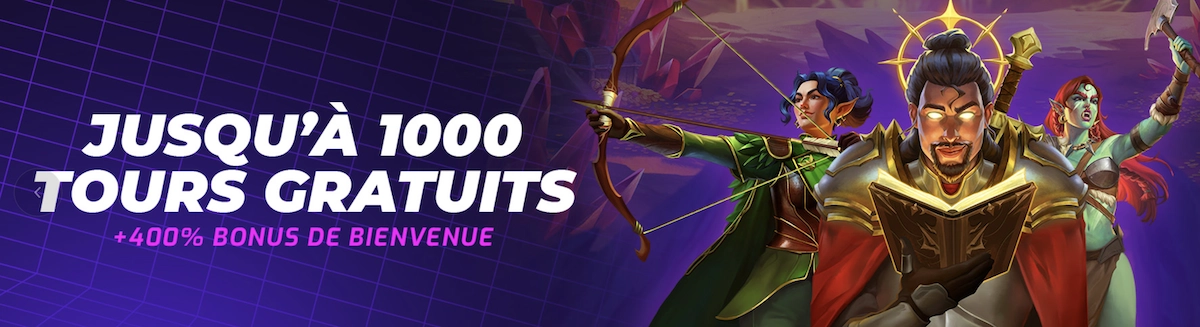 Bonus de bienvenue Cosmobet avec 400 % et jusqu&rsquo;&agrave; 1000 free spins