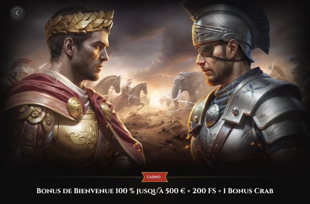 bonus de bienvenue du casino en ligne Legiano