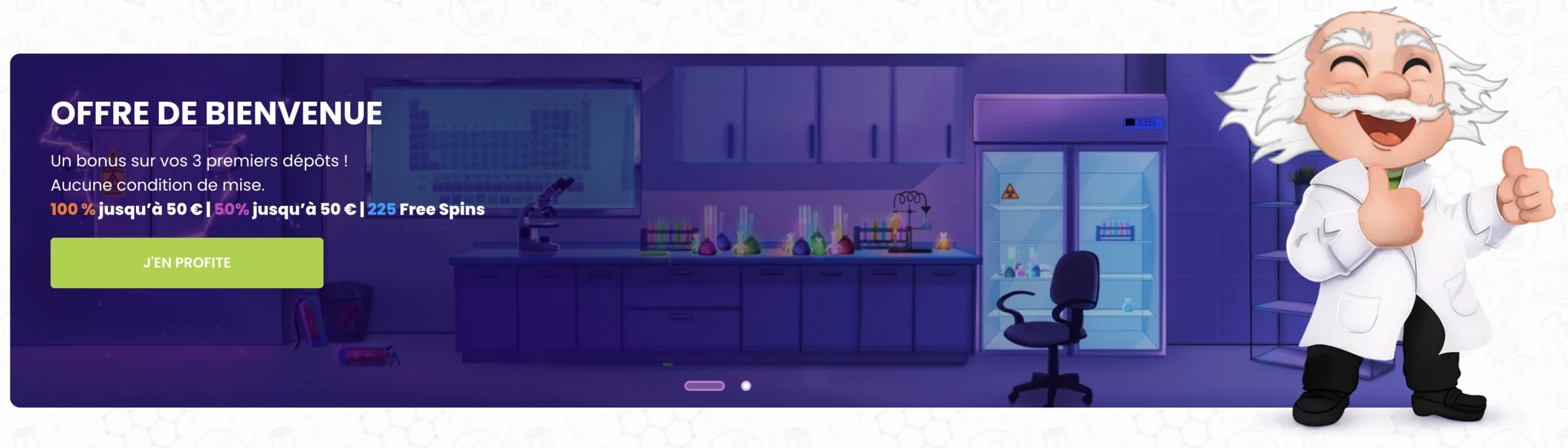 bonus de bienvenue sur vos 3 premiers depots de Madnix casino