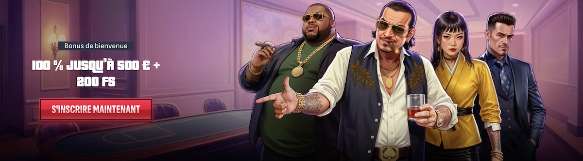 le bonus de bienvenue du moment sur Mafia Casino