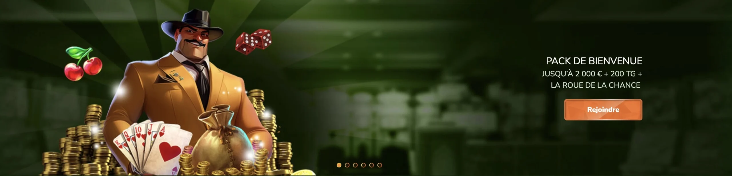 pack de bienvenue jusqu'&agrave; 2000 euros de Spinmillion Casino