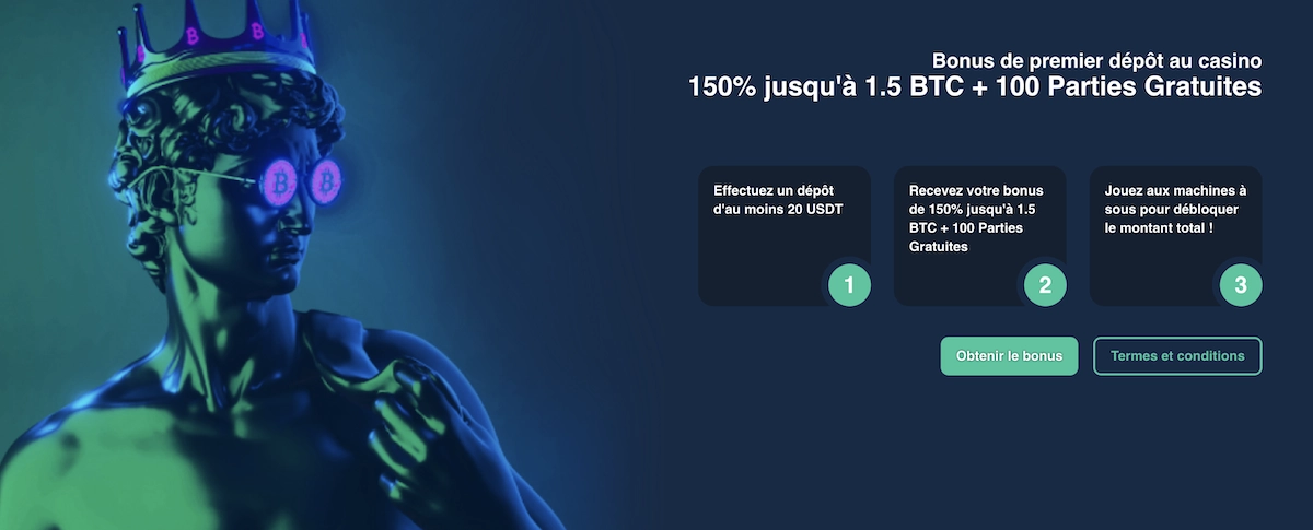 bonus de bienvenue sur Vave Casino avec une recompense en BTC et des free spins