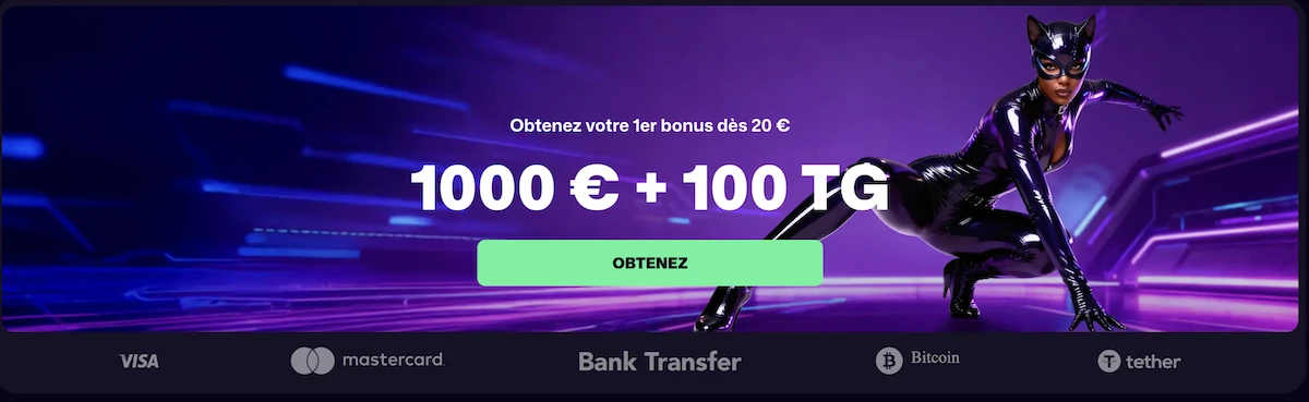 Bonus de Bienvenue du Casino en ligne Winbeast