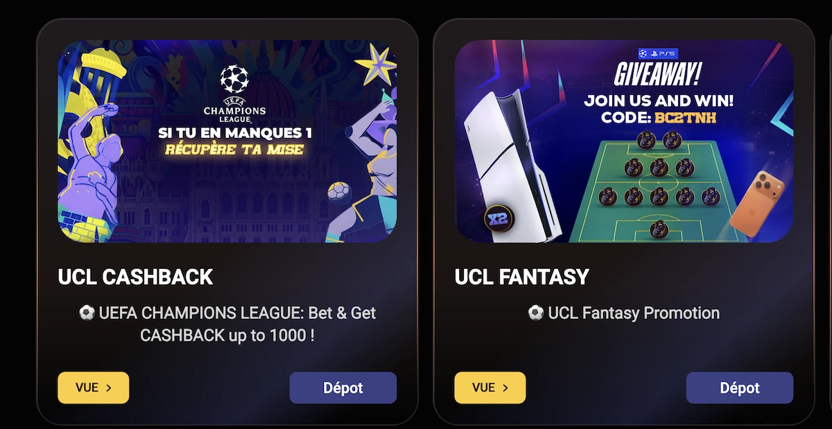 Bonus paris sportifs du casino en ligne Donbet