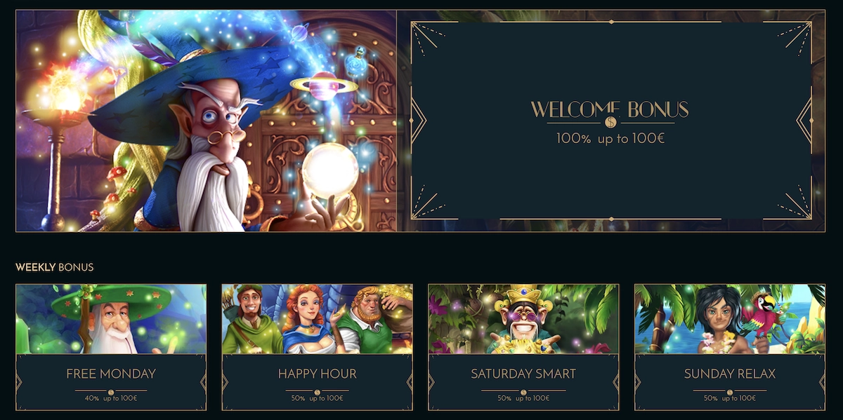 Promotions hebdomadaires Free Monday, Happy Hour, Saturday Smart et Sunday Relax sur Cheri Casino