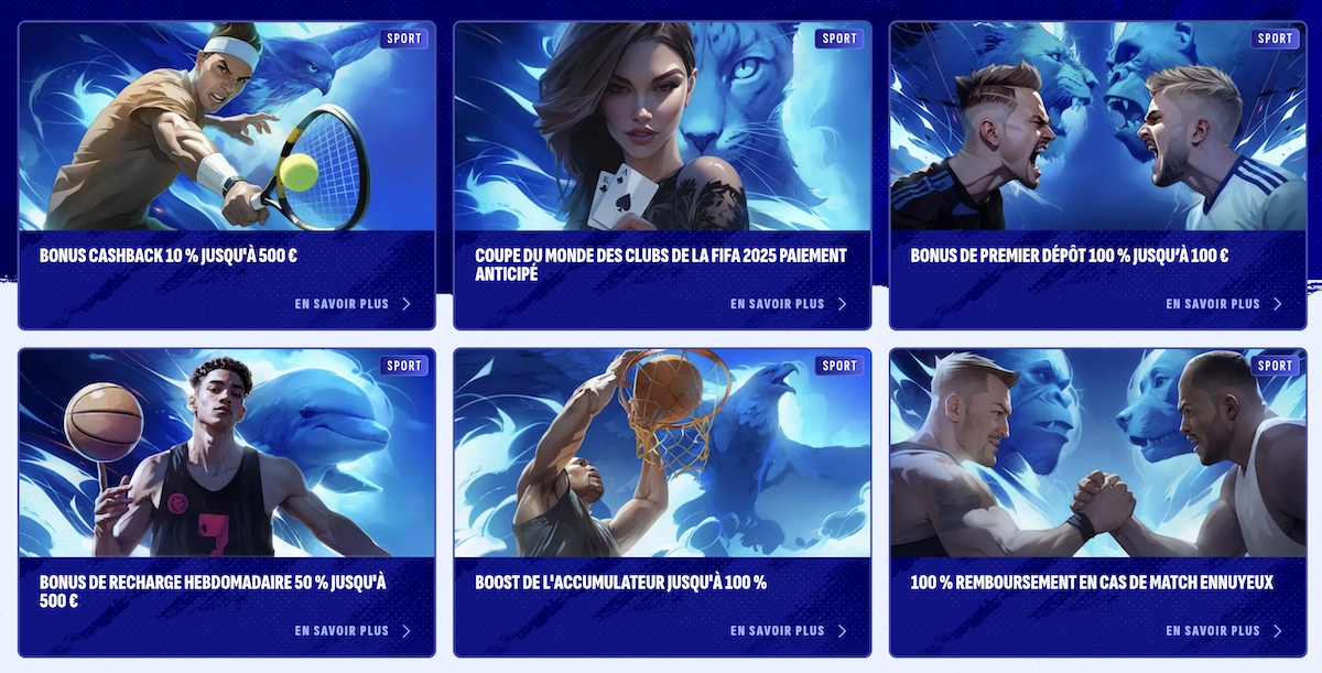 liste des promotions et bonus en cours sur les paris sportifs de Bankonbet