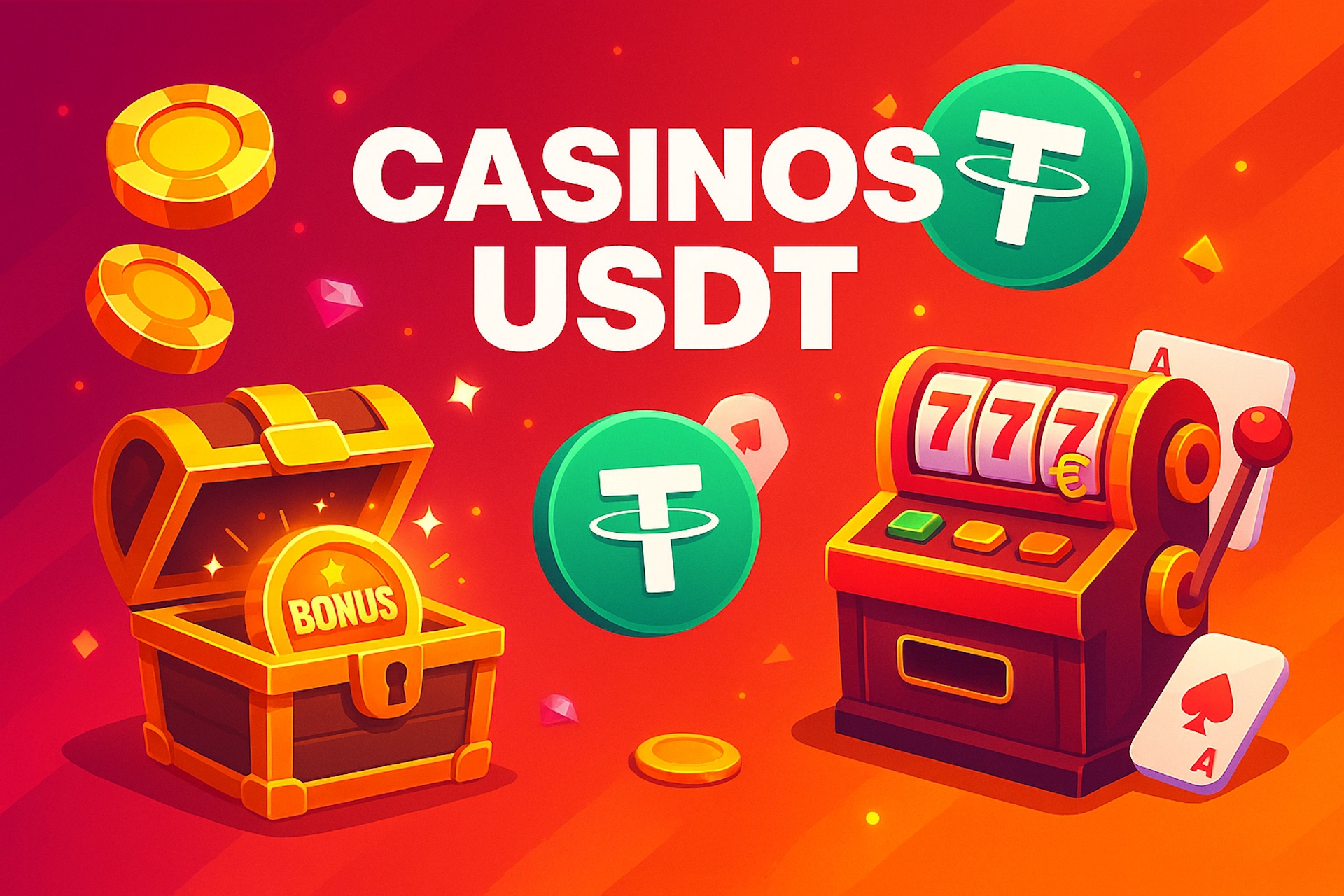 illustration pour la page sur les Casinos USDT pour Casinotan