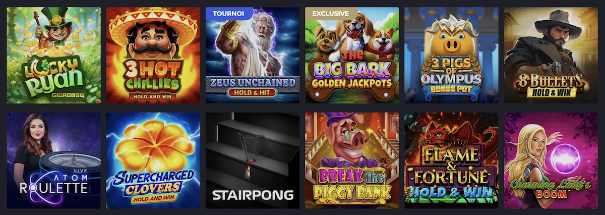 le catalogue de jeux en ligne gratuits de Olympe Casino