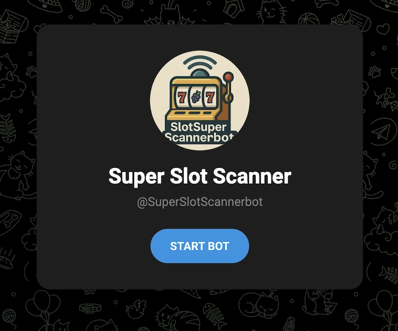 compte Telegram de Super Slot Scanner