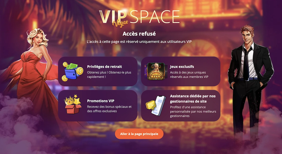 details du vip space de vulkan casino
