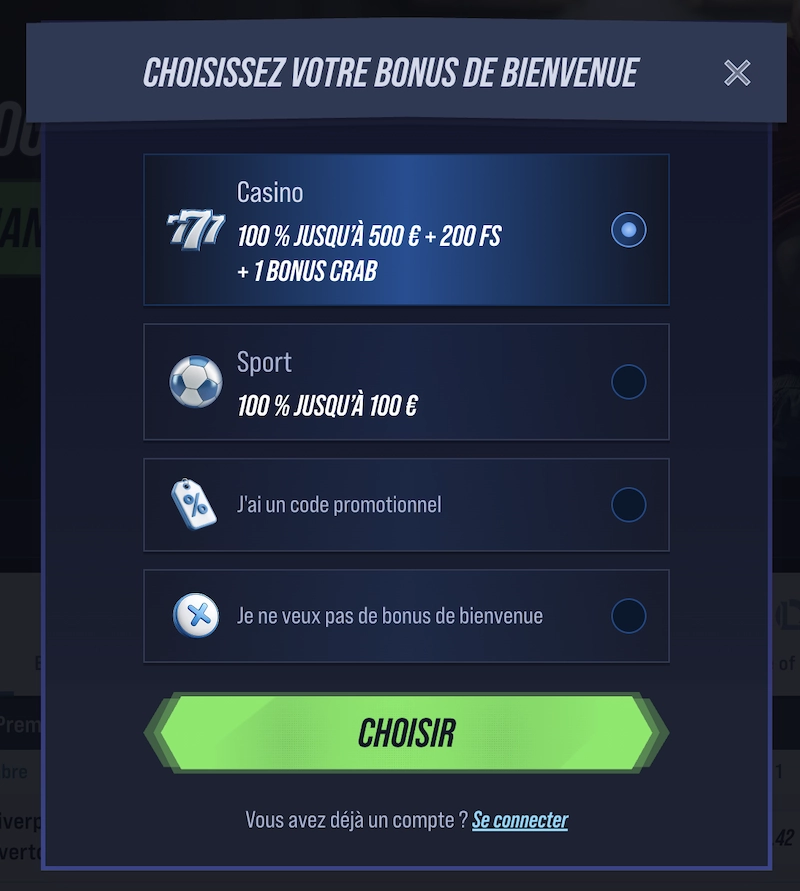 Formulaire d&rsquo;inscription &eacute;tape 1 sur Vegashero Casino avec email, mot de passe et cases d&rsquo;acceptation des conditions.