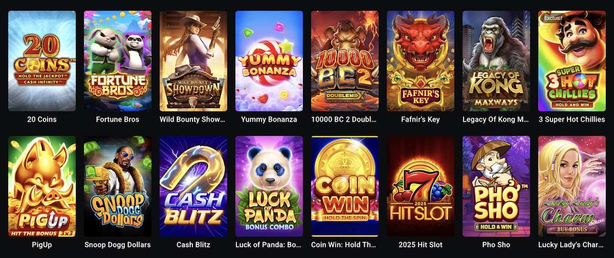 jeux de casino en ligne sur Leon Casino