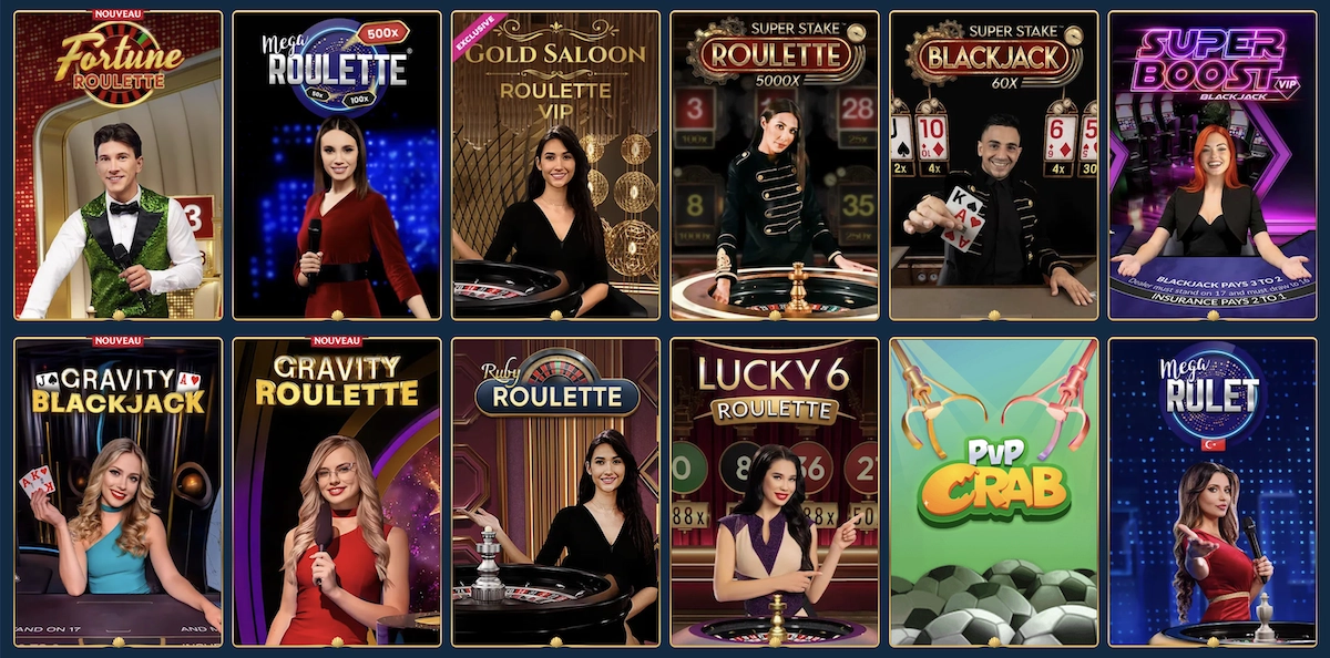 jeux de casino live d'Aquawin