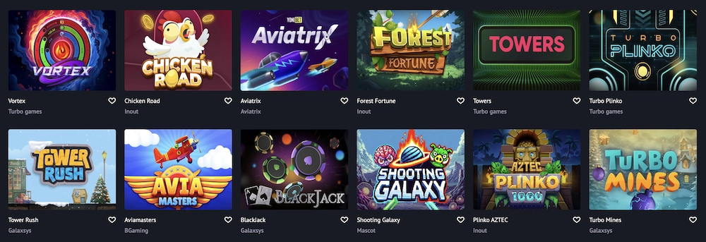 jeux de casino disponibles sur Yonibet