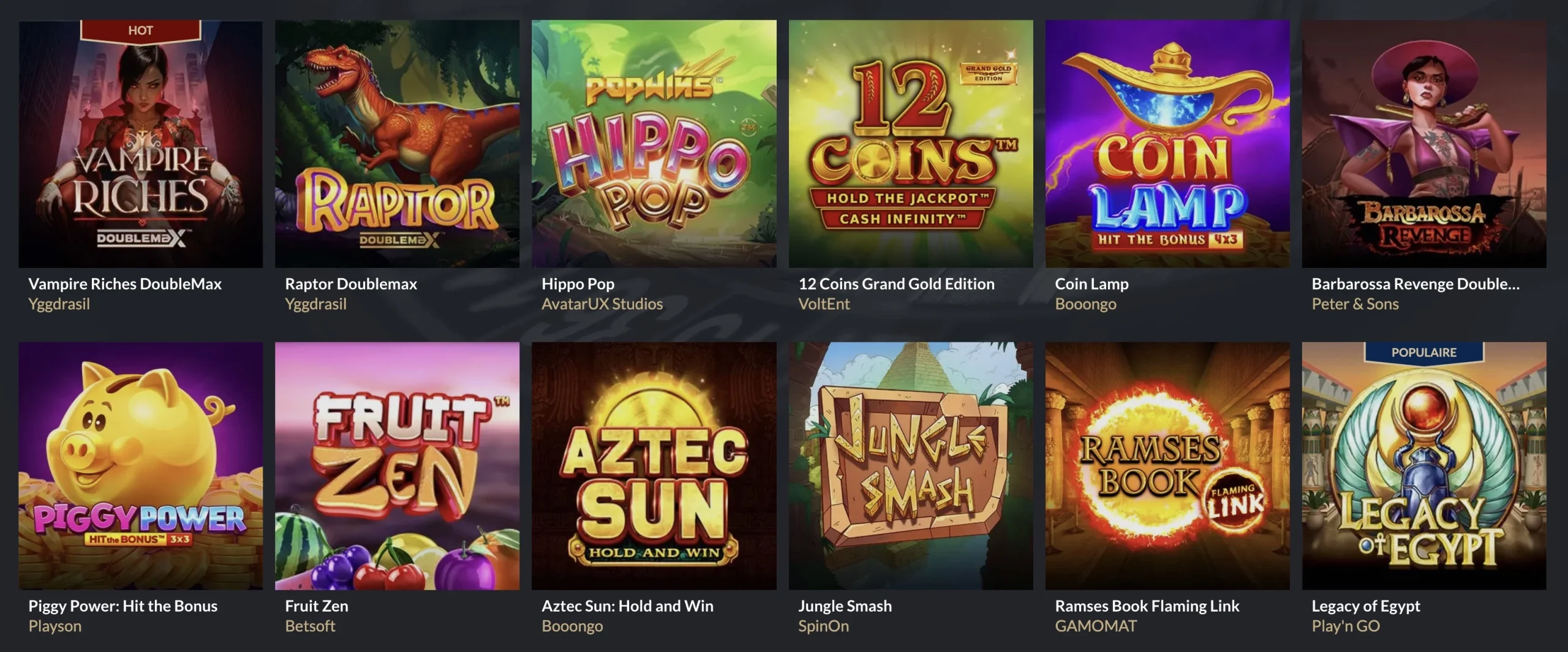 jeux et machines &agrave; sous sur Tortuga casino