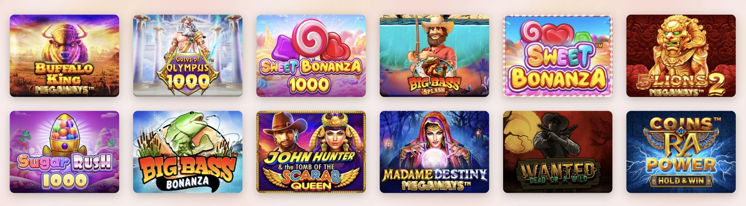 jeux et machines &agrave; sous sur Wild Sultan Casino