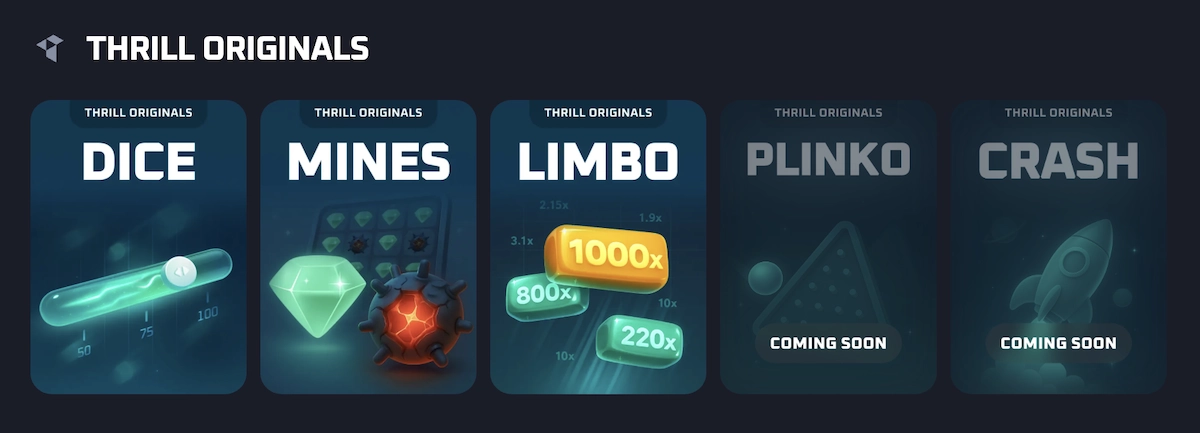 jeux originaux Thrill