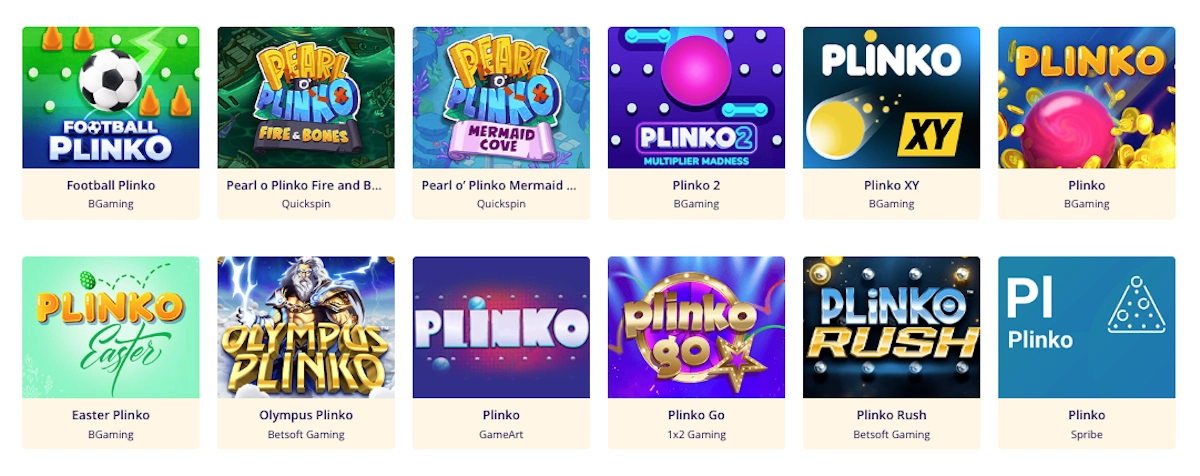 jeux de Plinko sur Banzai Casino