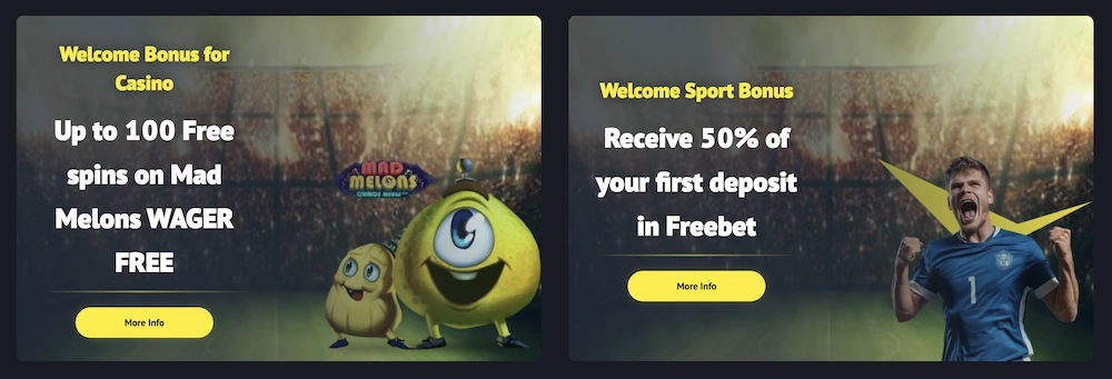 liste des promotions de Yonibet casino