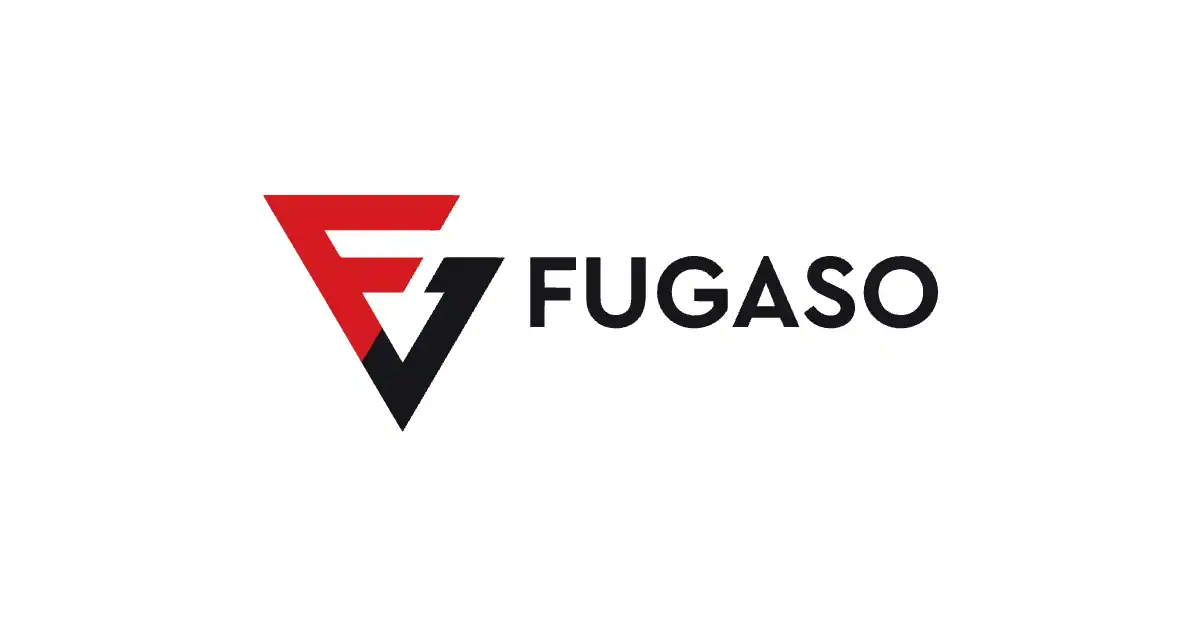 Le logo de Fugaso, fournisseur de jeux de casino, en couleur sur fond blanc.