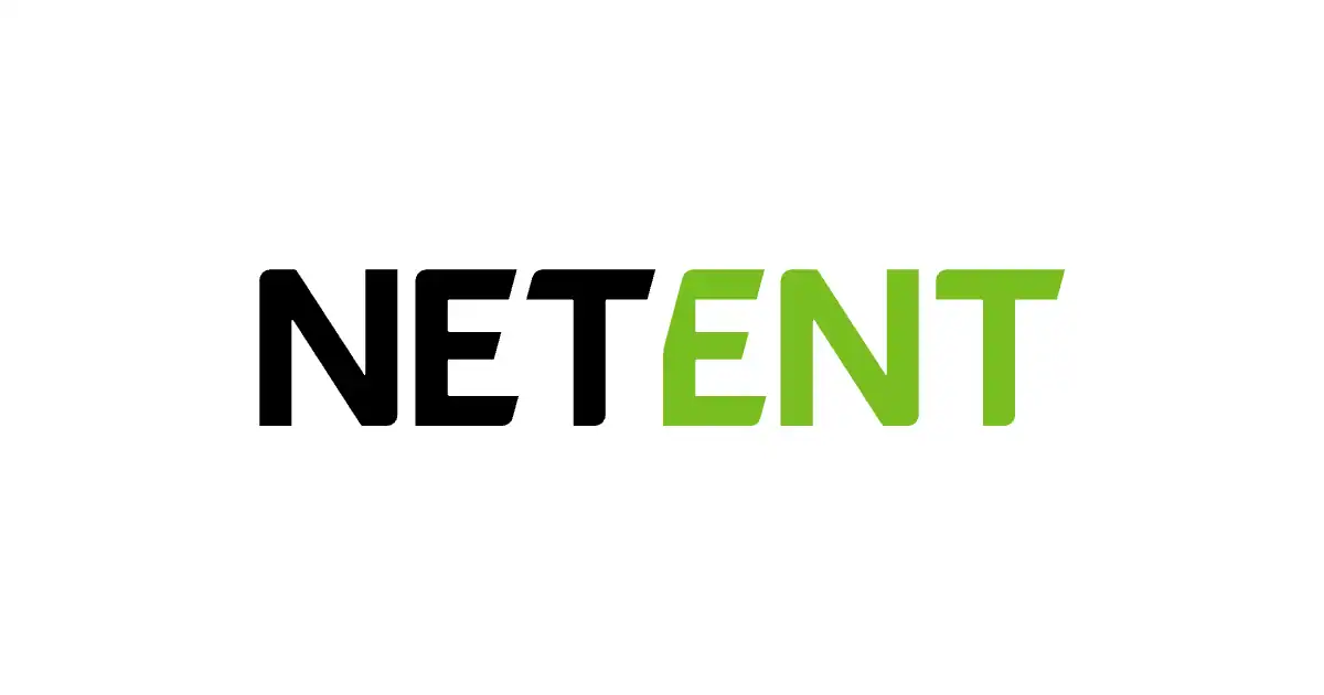 Le logo de NetEnt, fournisseur de jeux de casino, en couleur sur fond blanc.