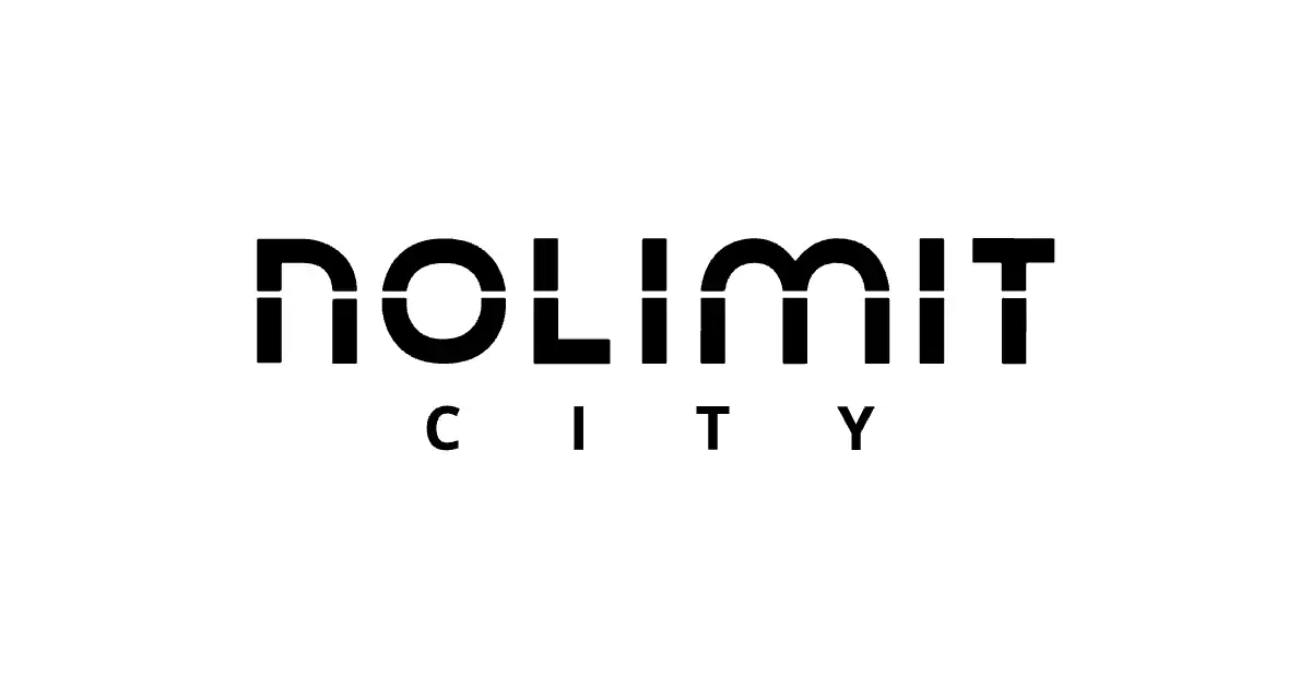 Le logo de Nolimit City, fournisseur de jeux de casino, en couleur sur fond blanc.