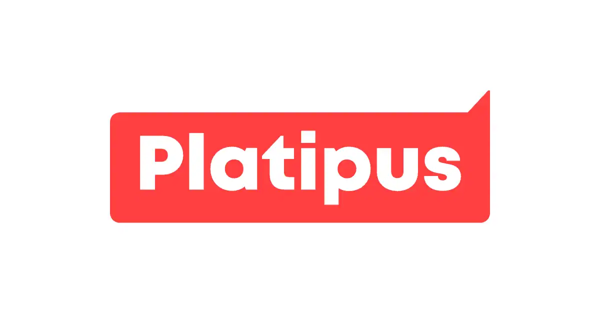 Le logo de Platipus, fournisseur de jeux de casino, en couleur sur fond blanc.