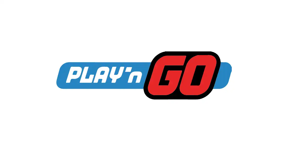 Le logo de Play'n GO, fournisseur de jeux de casino, en couleur sur fond blanc.