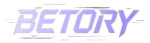 Logo du casino en ligne Betory, couleurs violettes claires.