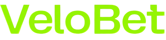 Logo Velobet Casino en texte vert affichant le nom de la plateforme sur fond transparent
