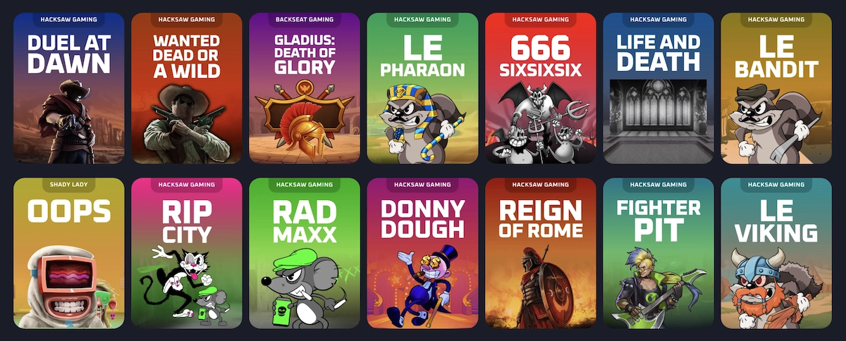 machines &agrave; sous disponibles sur Thrill casino