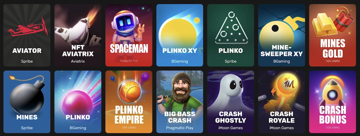 mini jeux crash sur le site Win.Casino