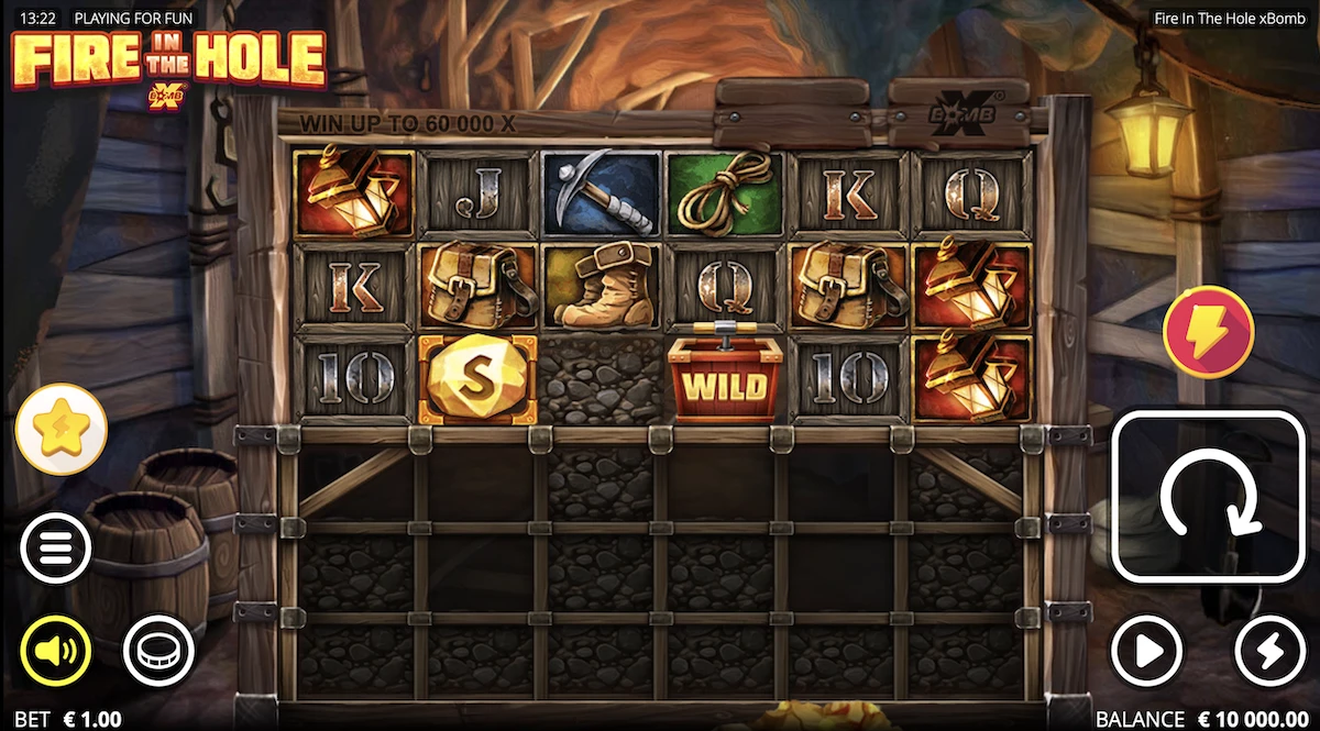 Mode demo de la Machine &agrave; sous Fire in The Hole xBomb