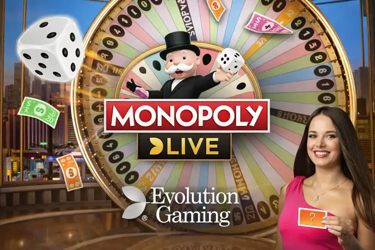 Mise en avant du jeu de casino Live Monopoly Live