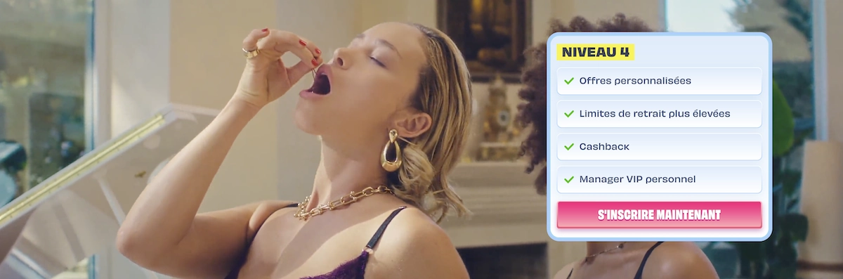 Niveau 4 du programme VIP sur OnlySpins Casino avec avantages personnalis&eacute;s et cashback affich&eacute;s