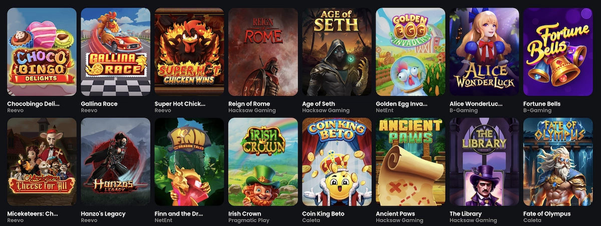 nouveaux jeux de casino en ligne mis en avant sur MonacoJack