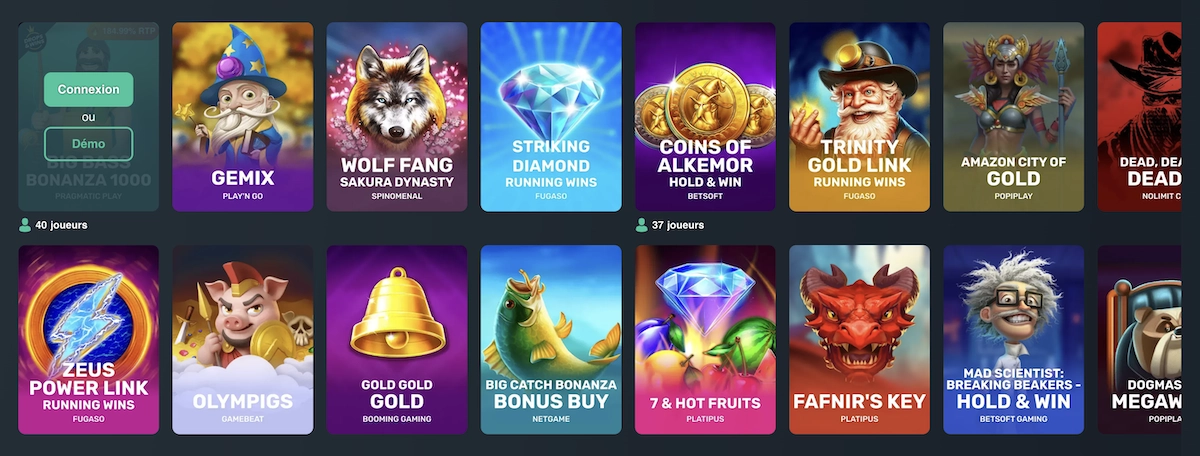 nouveaux jeux de Vave Casino