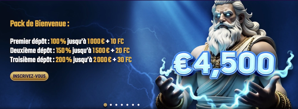 pack de bonus de bienvenue d'Atlantis Slots casino