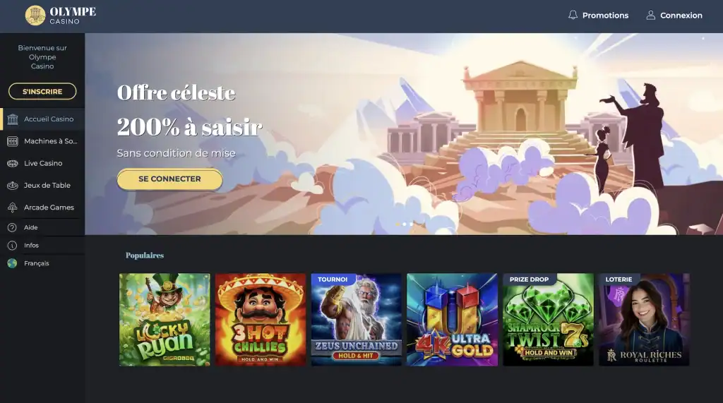 Avis sur Olympe Casino