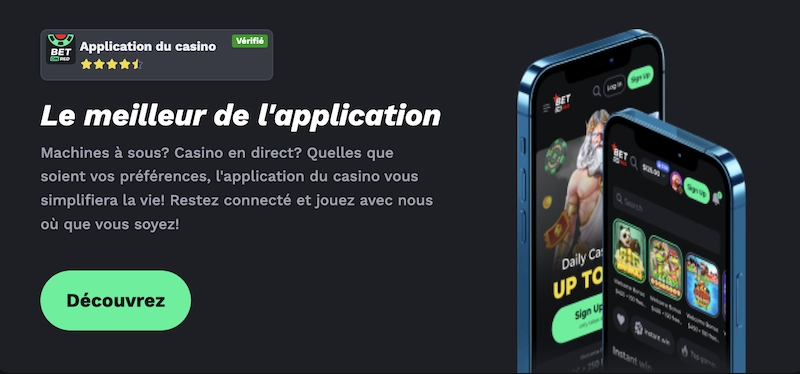 presentation de l'application Android du casino en ligne Betonred