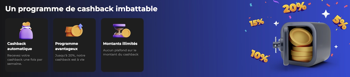 programme de cashback de Betify