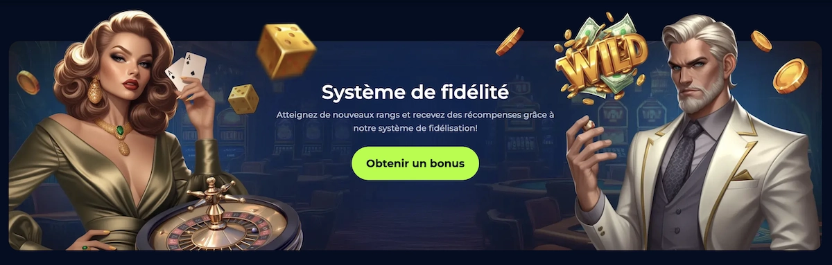 programme de fidelite propose par le site Billionaire Spin casino