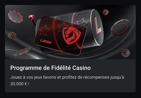 programme de fidelite de Leon Casino