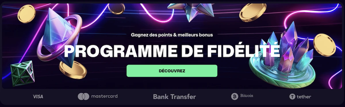 Programme de fid&eacute;lit&eacute; du casino en ligne Winbeast