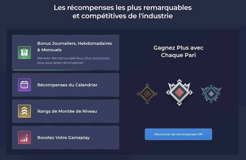 programme VIP de Rainbet casino