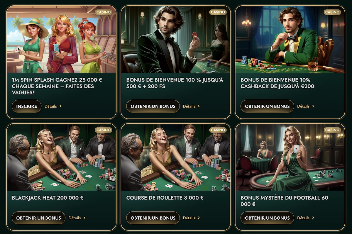 bonus et promotions de casino du site de jeux en ligne Cashed