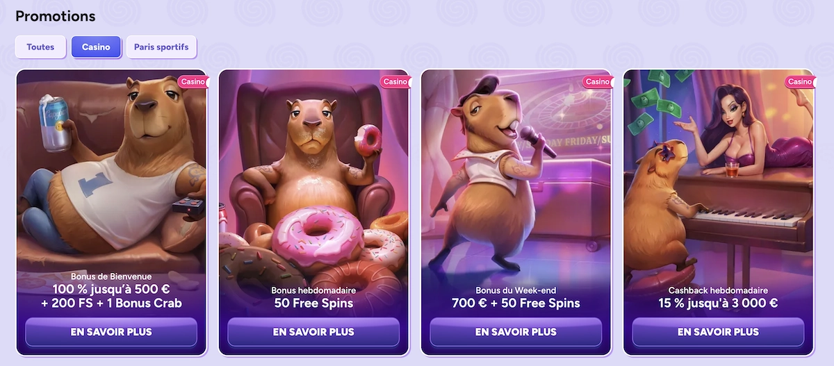 promotions et bonus de casino de Spinbara
