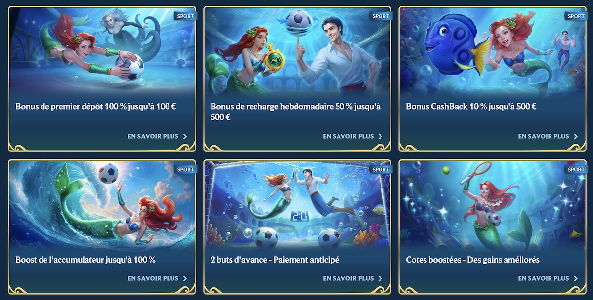 promotions et bonus sport de Aquawin