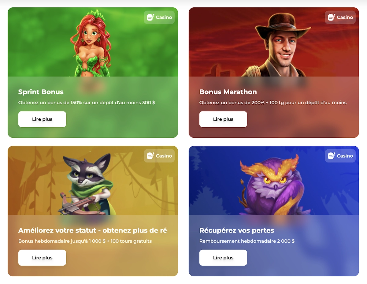 promotions en cours sur le casino en ligne Verde